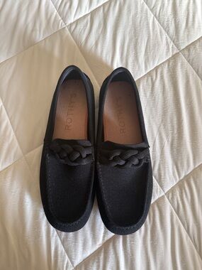 Rothy's Black Women Braided Slip-On Loafers
